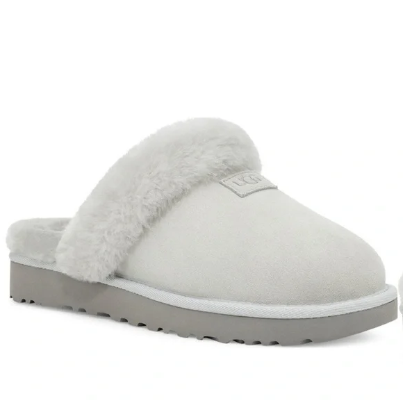 New ugg light grey genuine shearling slipper - Picture 8 of 14